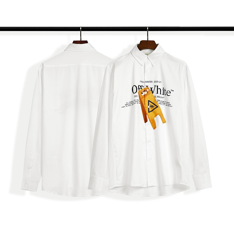 Long-sleeved Shirt White S~XL B136XC3001